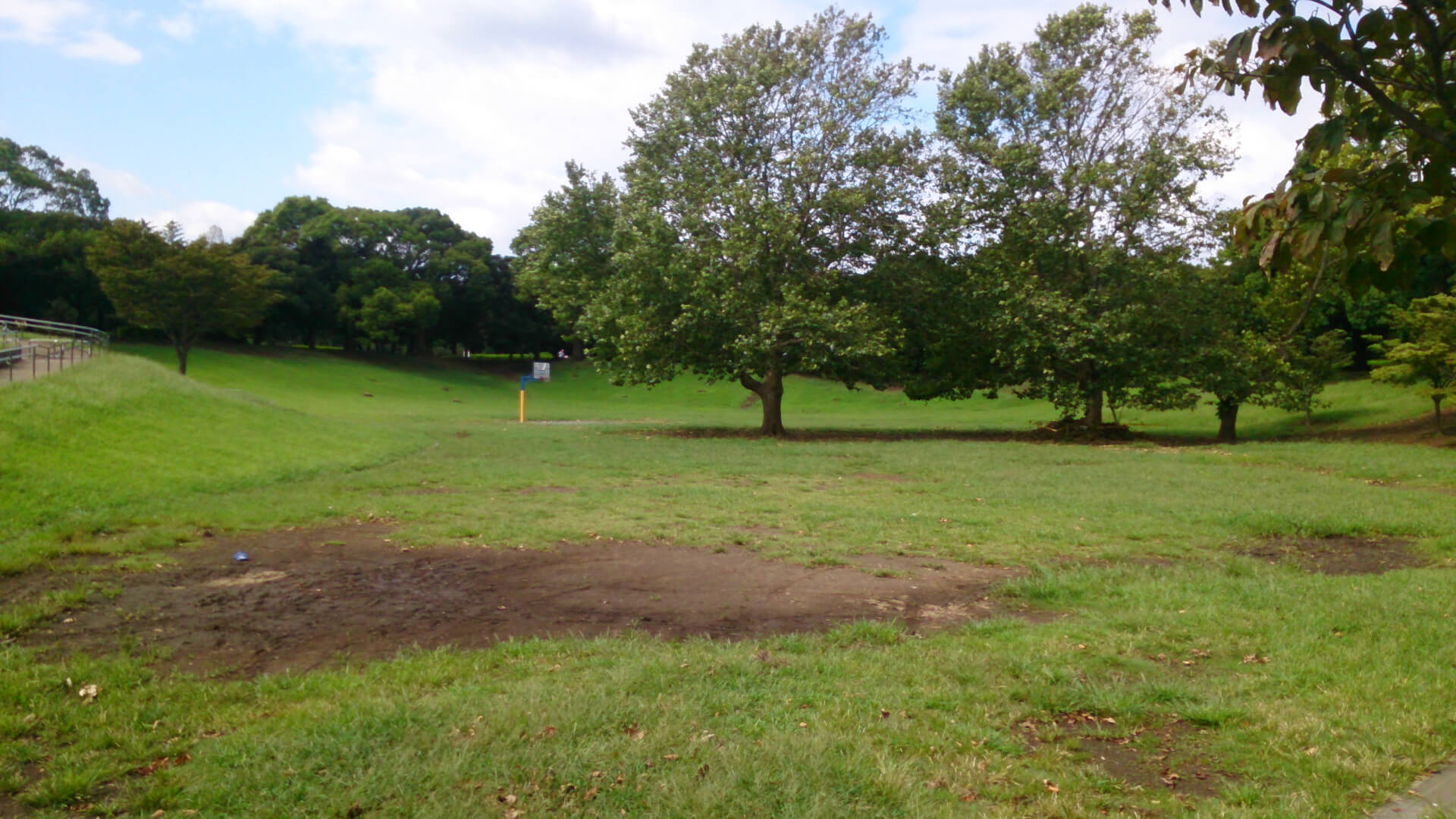 岸根公園の広場