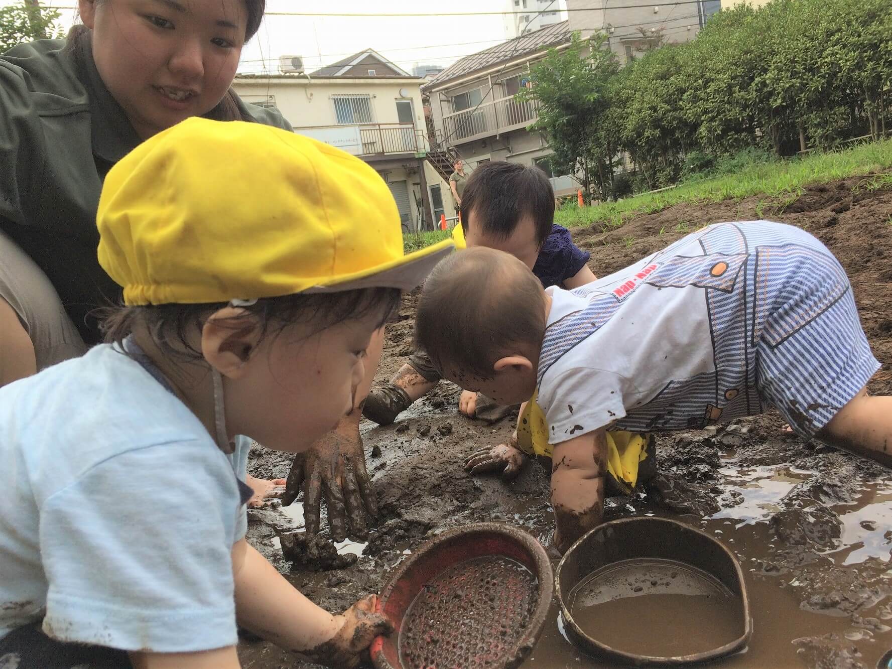 都心でも土にふれる経験を