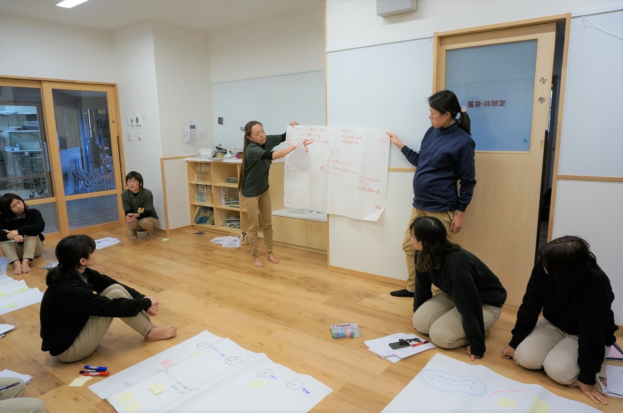 宮下どろんこ保育園での子育てスキル講座の様子（2019年2月）