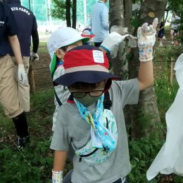 発達支援つむぎ 吉祥寺「7月体験学習 虫を探してアルバムを制作しよう」