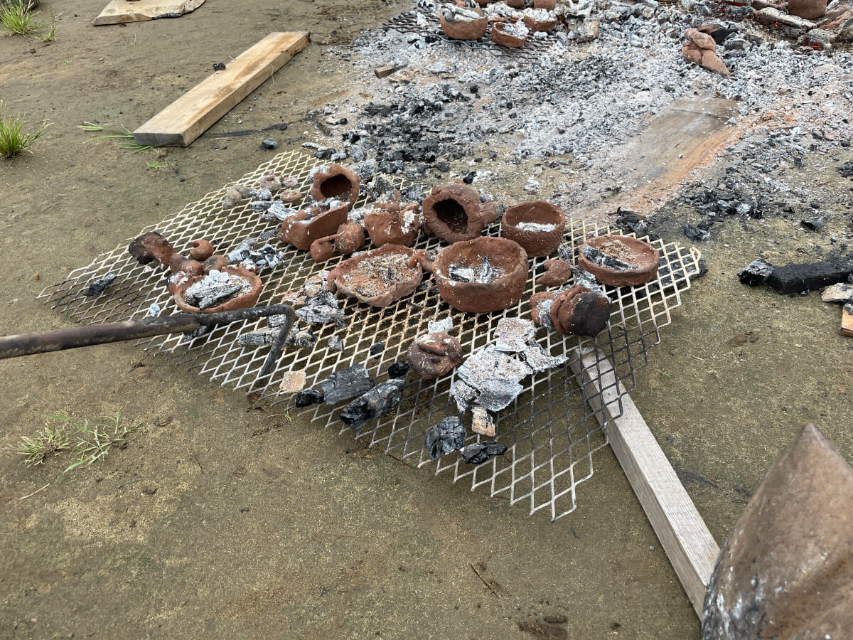 焼き上がった土器