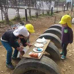 ふじみ野どろんこ保育園「かまどをつくりたい。」