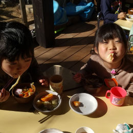 馬場どろんこ保育園「うどん職人誕生！」