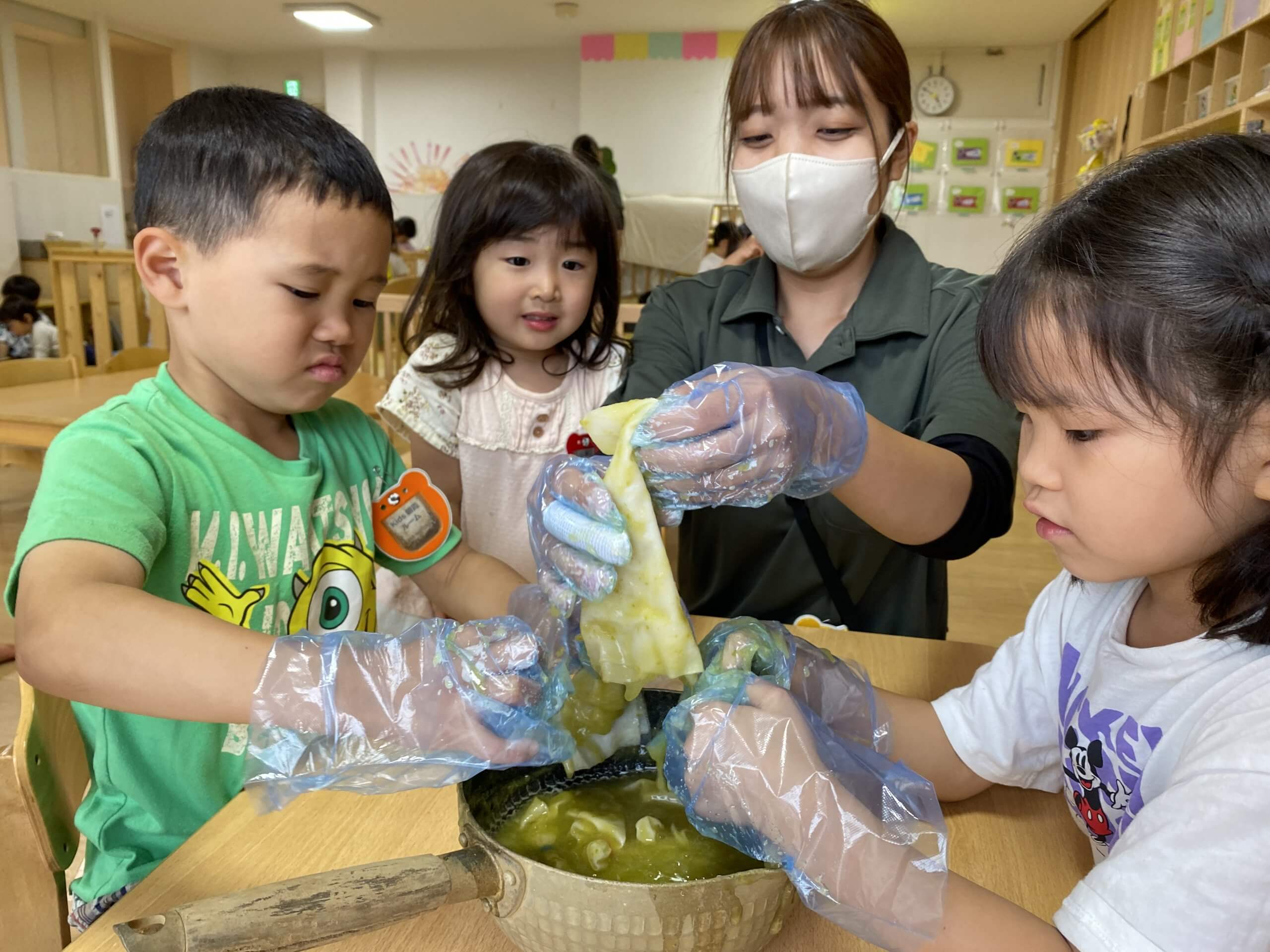 梅の実を使った染め物は失敗に終わる